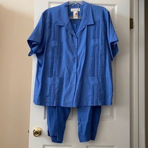 Relaxed Blue Short-Sleeve Women’s Top - Unbranded